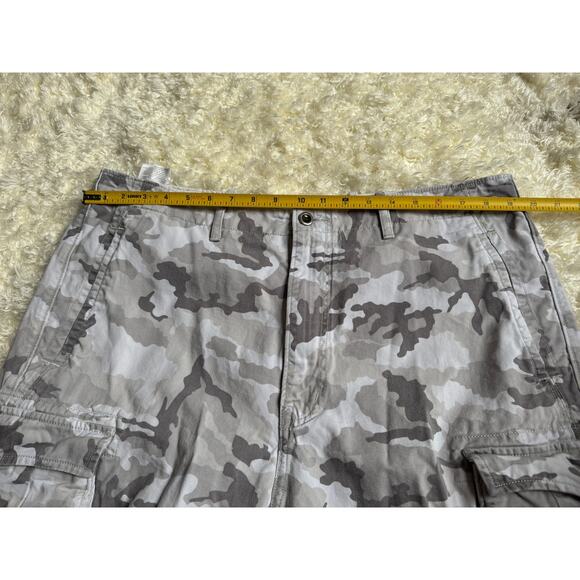 Levi's Mens Cargo Pants White Camo Military Utility White Tab Pockets Reinforced - Picture 3 of 9